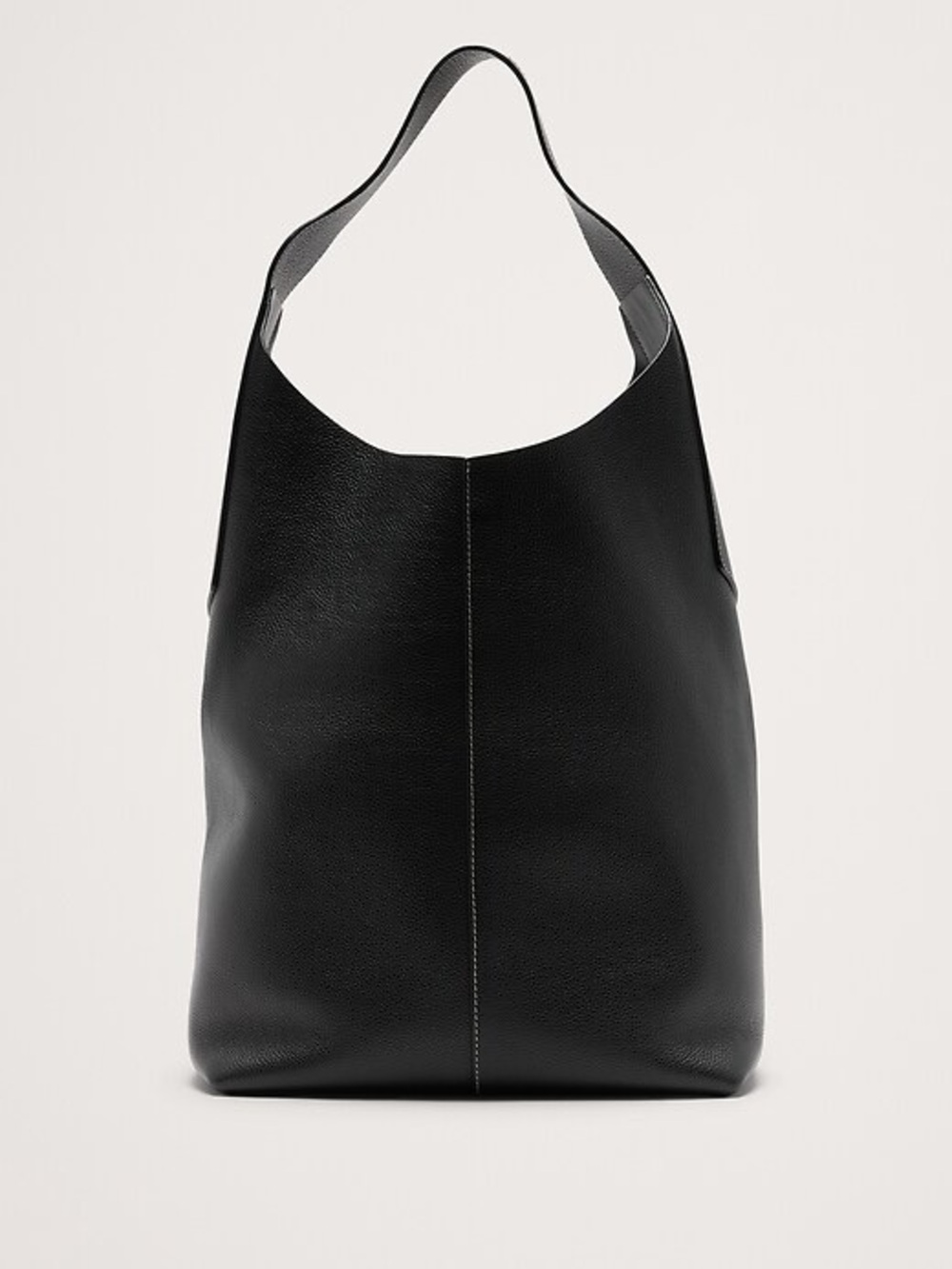 Banana Republic Black Pebbled Leather Shoulder Bag